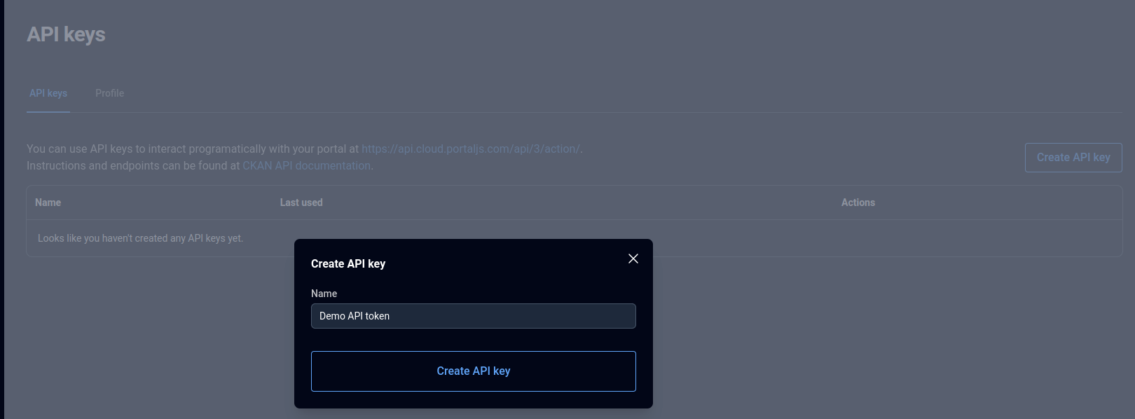 Interactive API docs
